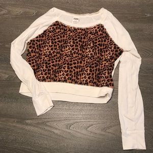 PINK leopard print top